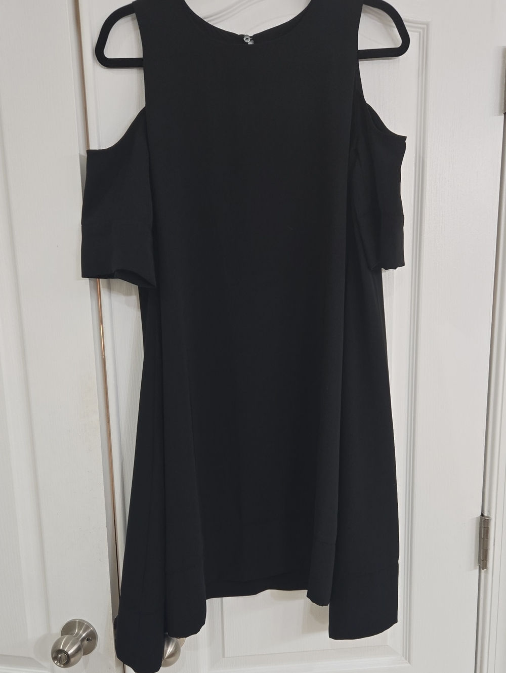 STYLEWE Black Cold-Shoulder Mini Dress